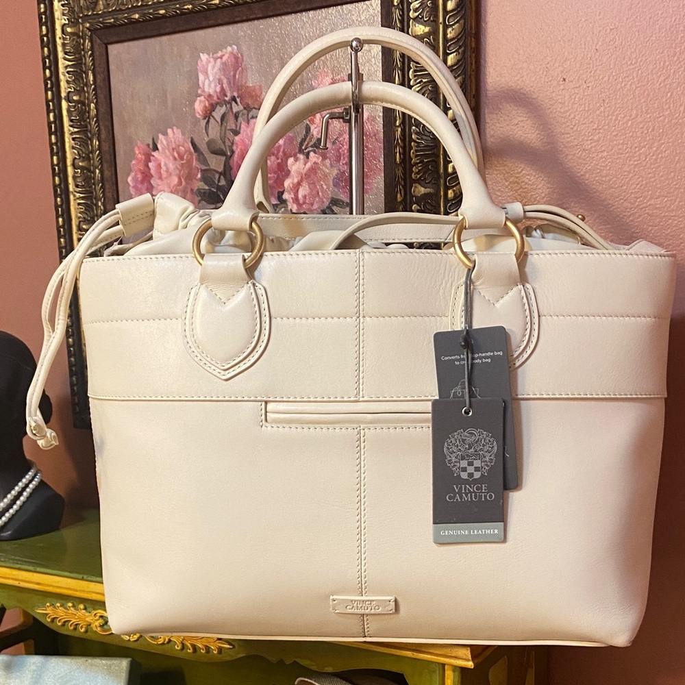 RESERVED! Vince Camuto NWT LIANN-TO Warm Vanilla Leather Shoulder Crossbody Bag